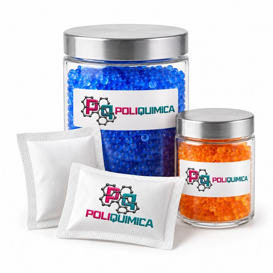 Sílica gel azul indicadora para control de humedad