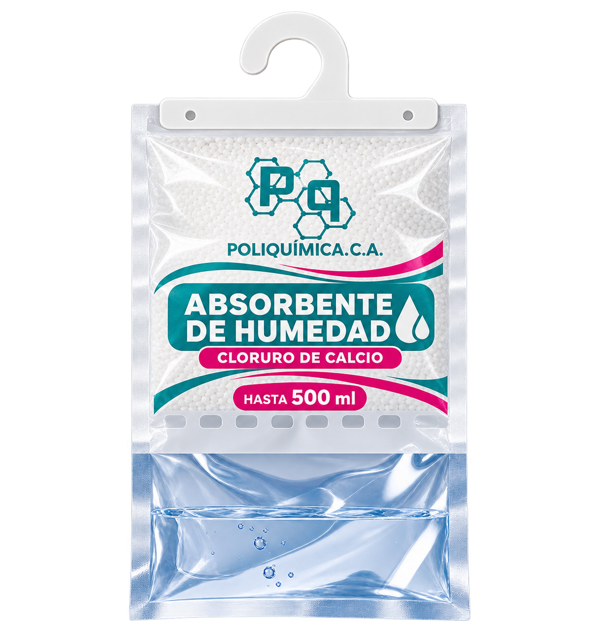 Absorbente de humedad colgante Poliquímica de cloruro de calcio para closets