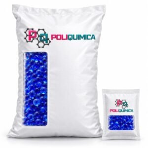Sílica gel azul indicadora Poliquímica en presentaciones de bulto y sobre