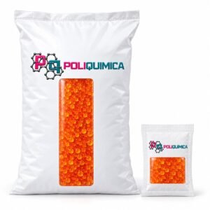 Sílica gel naranja indicadora Poliquímica en presentaciones de bulto y sobre